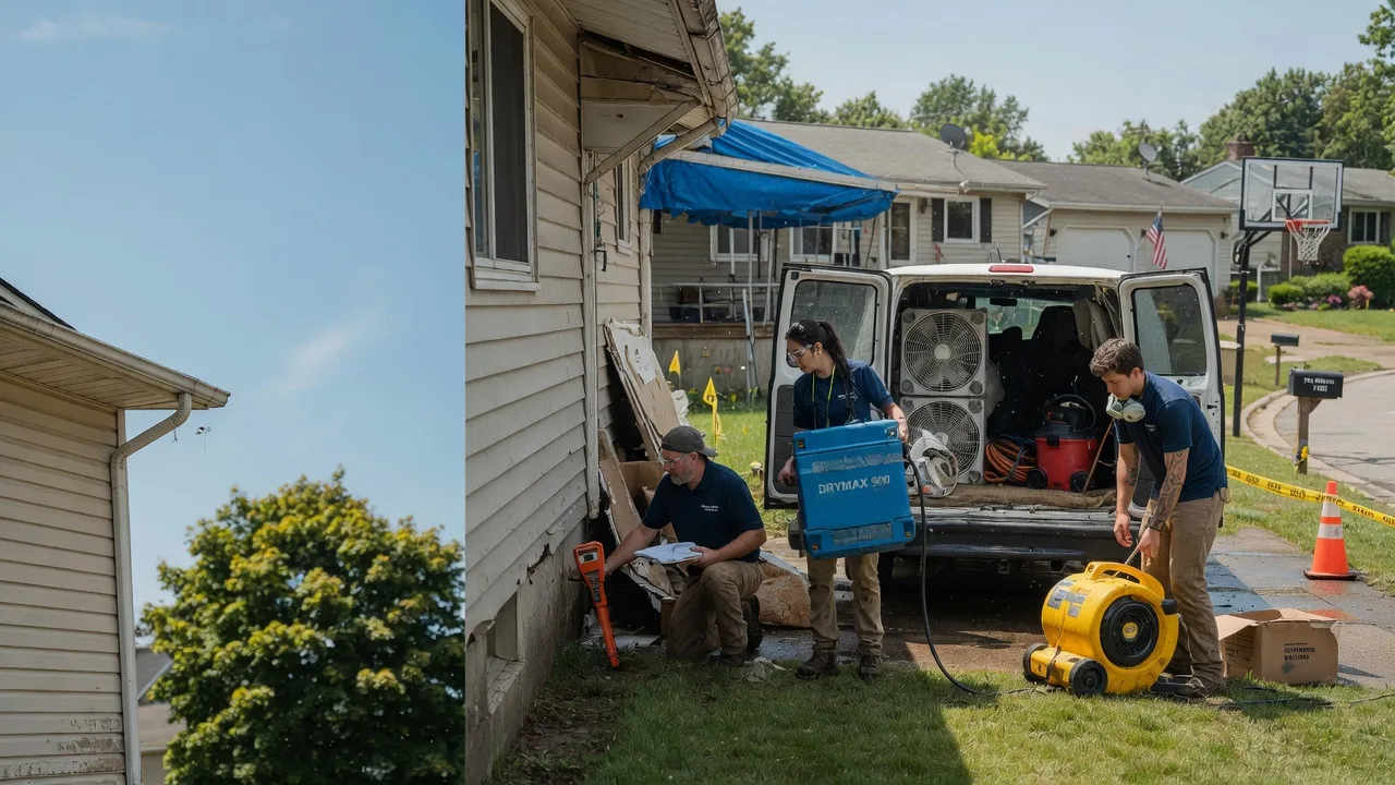 Ceiling Leak Cleanup in Brownstown, IN near me